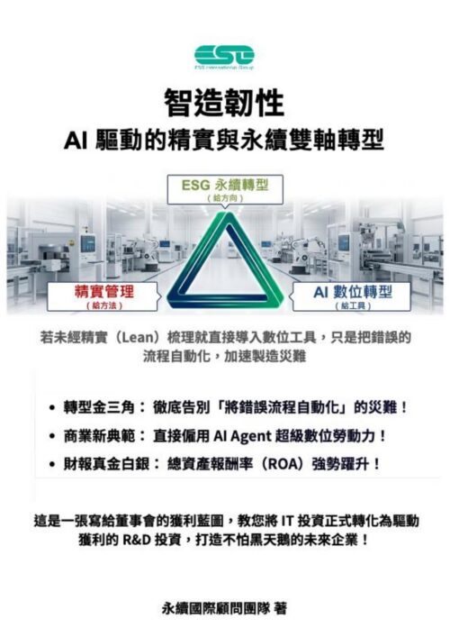 《智造韌性：AI 驅動的精實與永續雙軸轉型》電子書封面