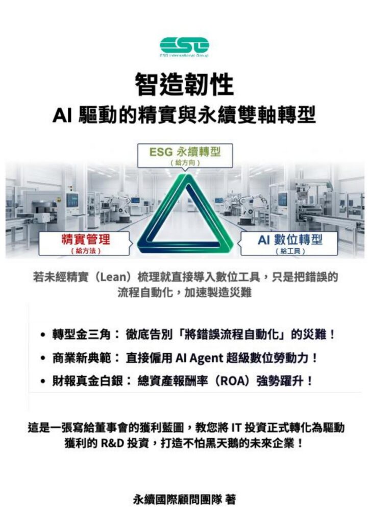 《智造韌性：AI 驅動的精實與永續雙軸轉型》電子書封面